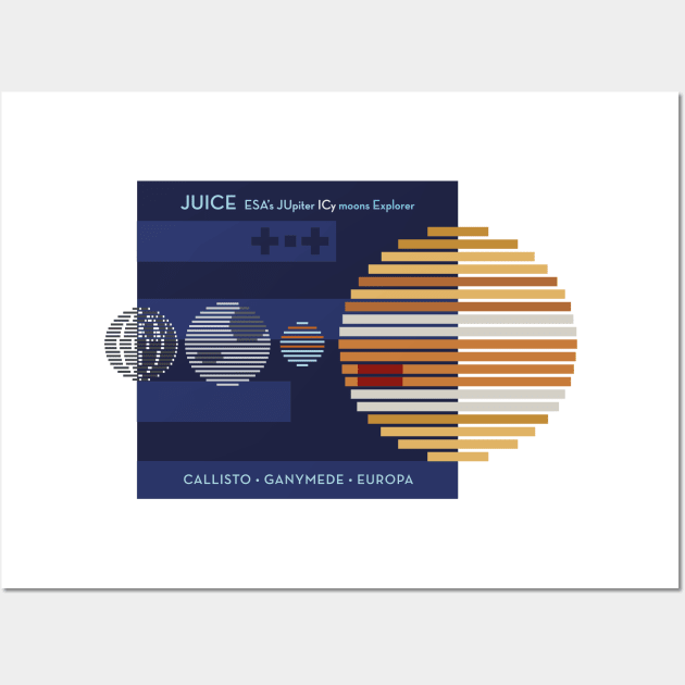 JUICE Jupiter ICy Moons Explorer Wall Art by Markadesign